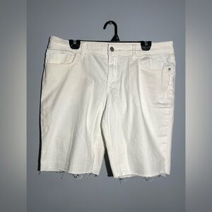 Pilcro Women's White Jean Shorts